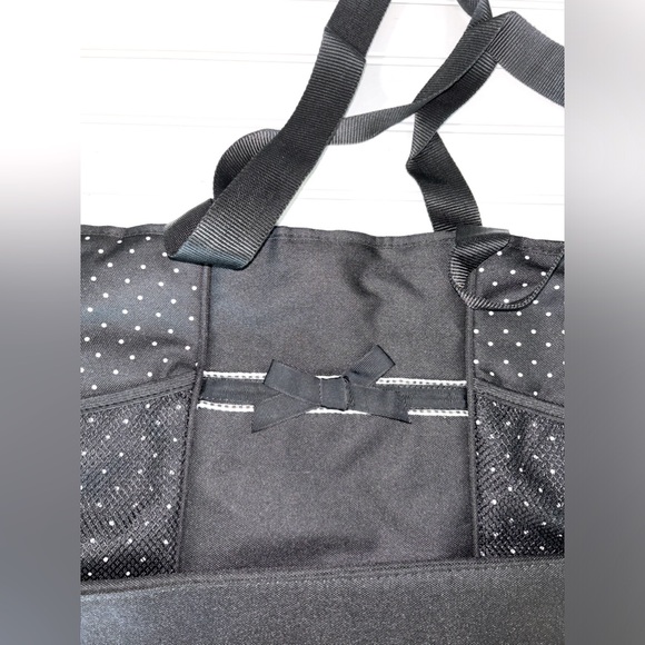 Pretty Baby Black Diaper Bag 12 x 11.5 x 4 With 22x12.5 Changing Pad New woTags - Picture 4 of 7